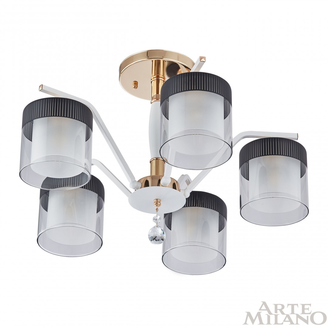 Люстра на штанге Arte Milano Napoli 332646/5 FGD+WT Люстра на штанге Arte Milano Napoli 332646/5 FGD+WT