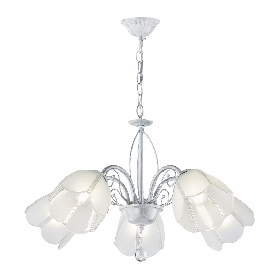 Подвесная люстра Arte Milano Amalfi 332656/5 WT+SL Подвесная люстра Arte Milano Amalfi 332656/5 WT+SL