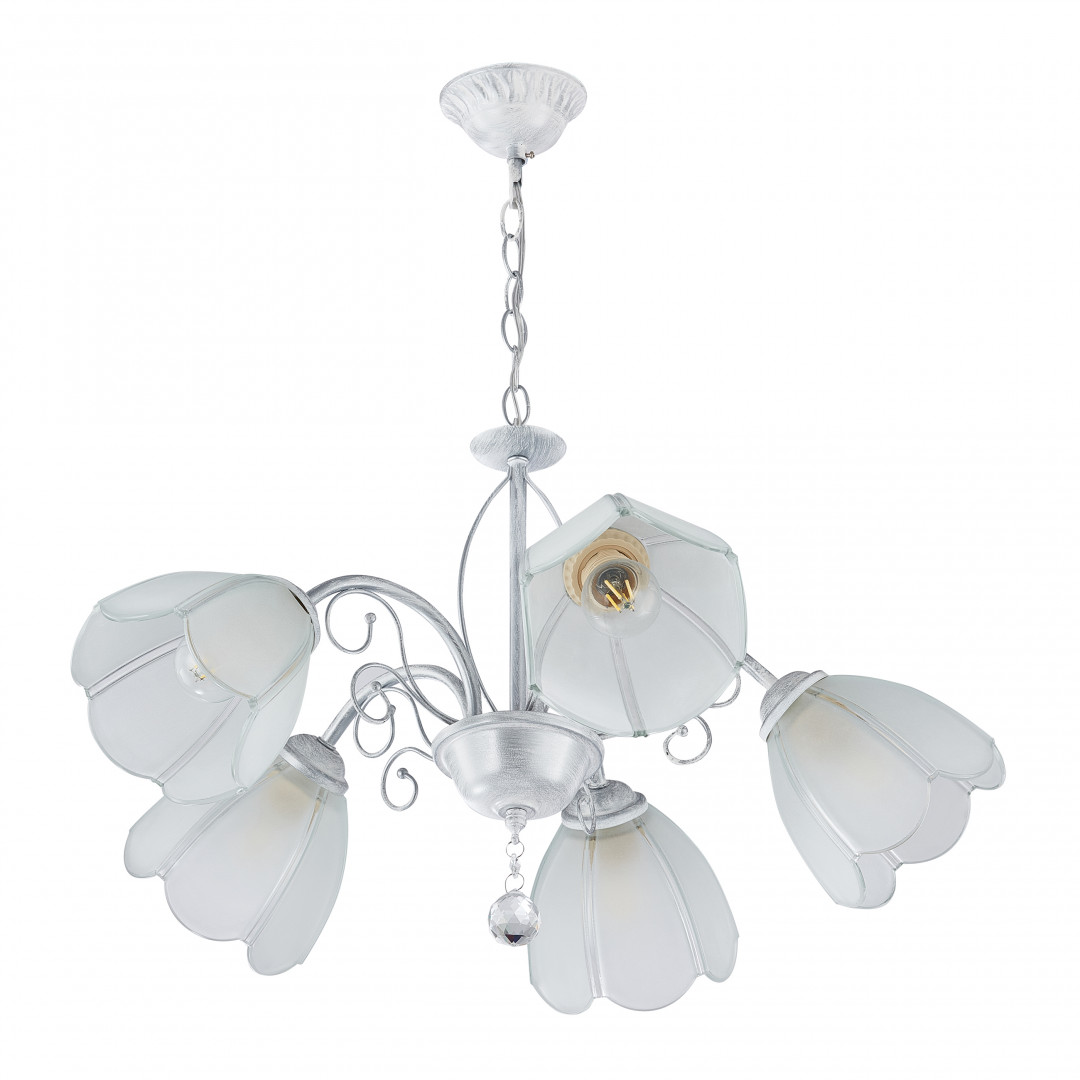 Подвесная люстра Arte Milano Amalfi 332656/5 WT+SL Подвесная люстра Arte Milano Amalfi 332656/5 WT+SL