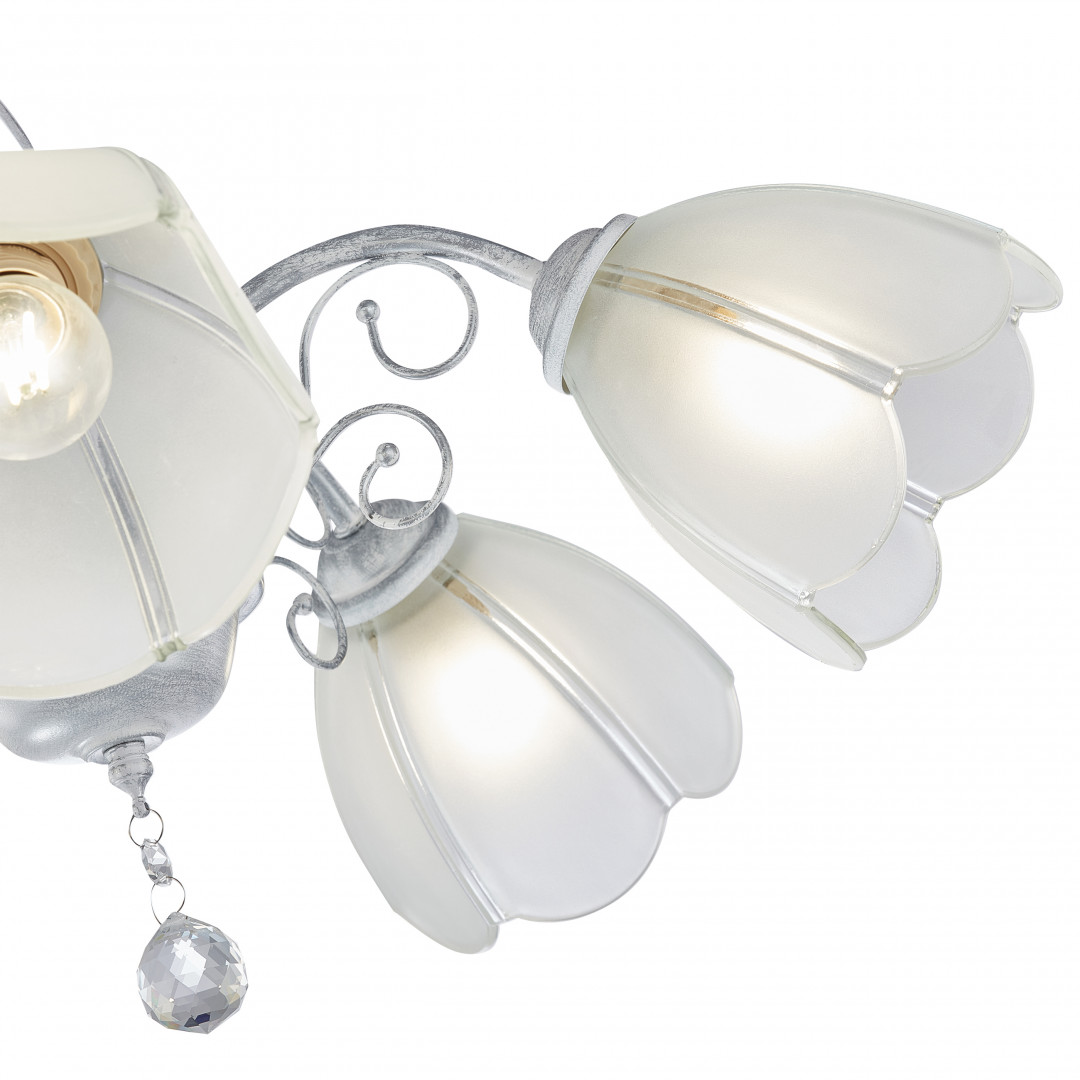 Подвесная люстра Arte Milano Amalfi 332656/5 WT+SL Подвесная люстра Arte Milano Amalfi 332656/5 WT+SL