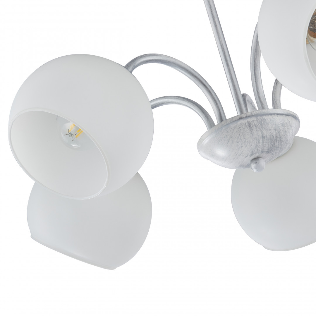 Подвесная люстра Arte Milano Amalfi 335010/5 WT+SL Подвесная люстра Arte Milano Amalfi 335010/5 WT+SL