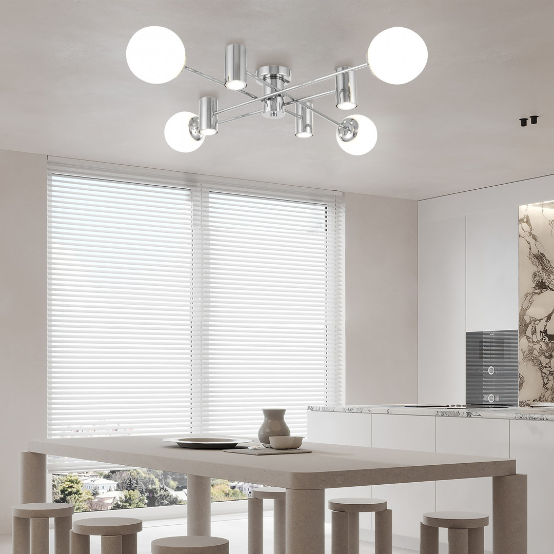 Потолочная люстра Arte Milano Napoli 335854/4+4 CR Потолочная люстра Arte Milano Napoli 335854/4+4 CR