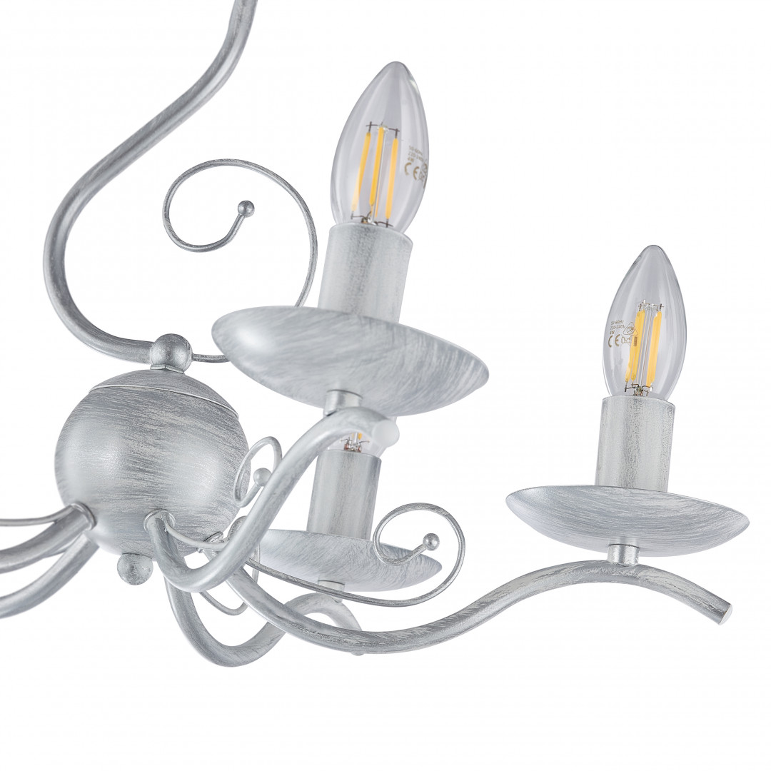 Подвесная люстра Arte Milano Amalfi 339934/5 WT+SL Подвесная люстра Arte Milano Amalfi 339934/5 WT+SL
