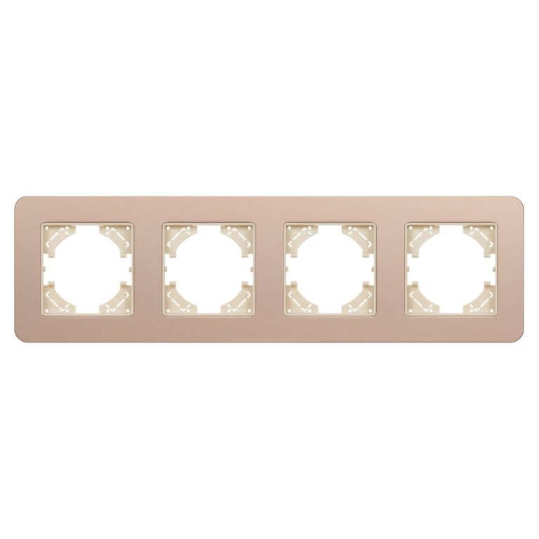 Рамка на 4 поста алюминиевая Arlight FRM-AKIRY-SFAL-4-GD 049745