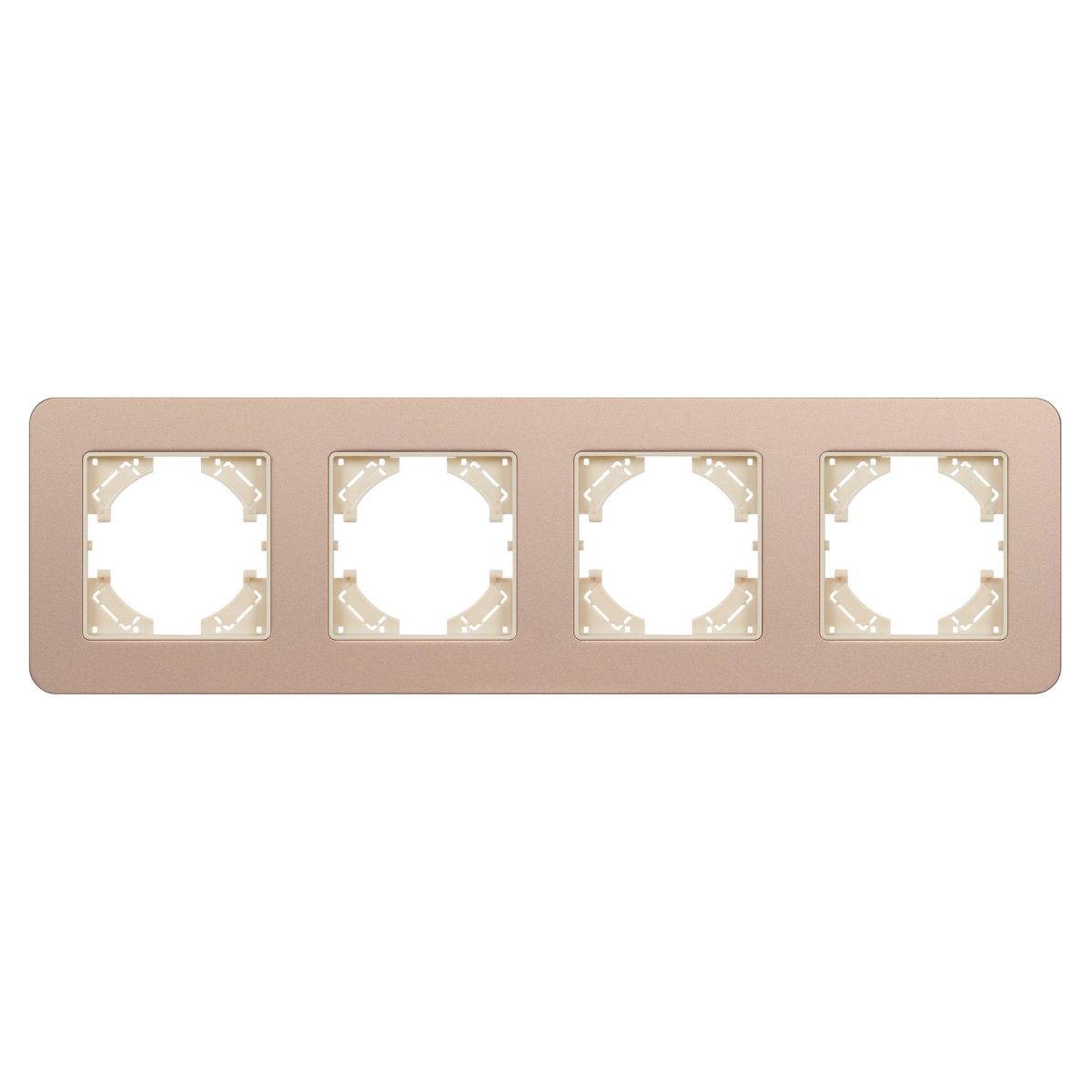 Рамка на 4 поста алюминиевая Arlight FRM-AKIRY-SFAL-4-GD 049745 Рамка на 4 поста алюминиевая Arlight FRM-AKIRY-SFAL-4-GD 049745