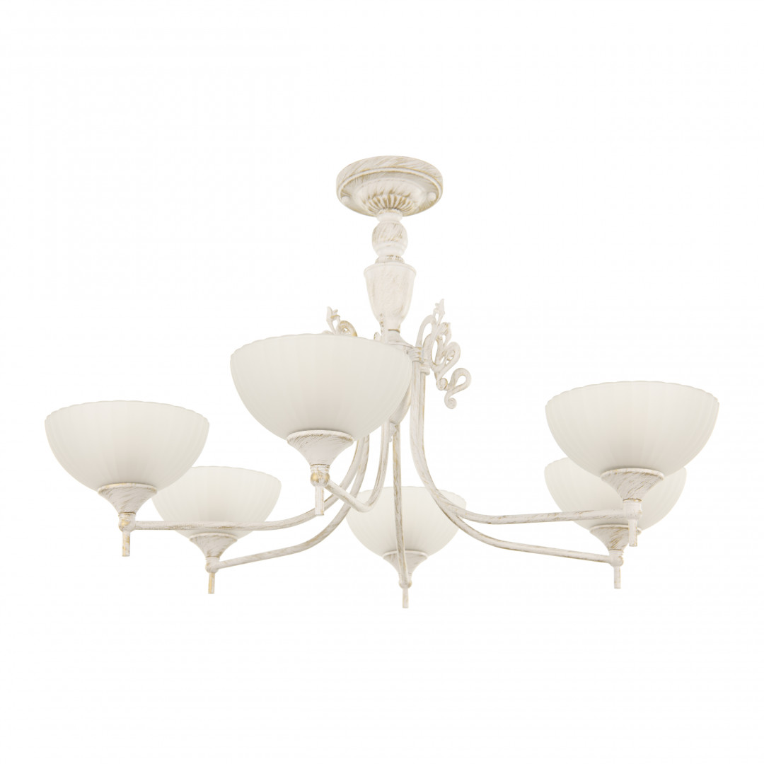 Потолочная люстра Arte Milano 340049/6 WT+G Потолочная люстра Arte Milano 340049/6 WT+G