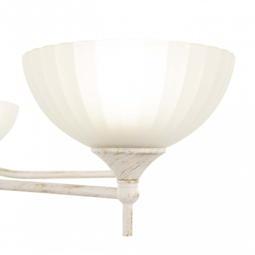 Потолочная люстра Arte Milano 340049/6 WT+G Потолочная люстра Arte Milano 340049/6 WT+G