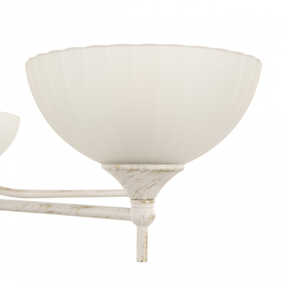 Потолочная люстра Arte Milano 340049/6 WT+G Потолочная люстра Arte Milano 340049/6 WT+G