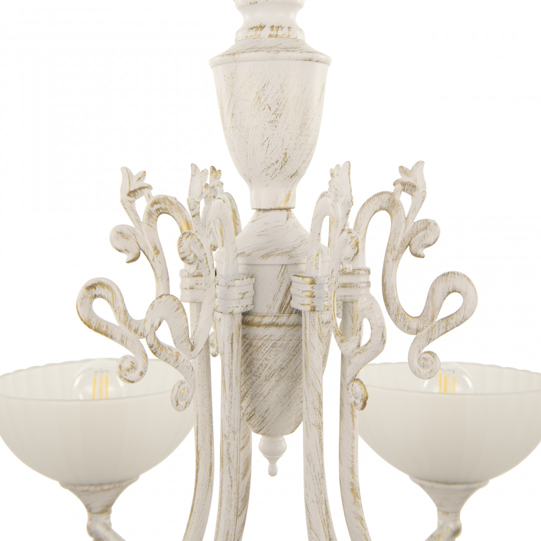 Потолочная люстра Arte Milano 340049/6 WT+G Потолочная люстра Arte Milano 340049/6 WT+G