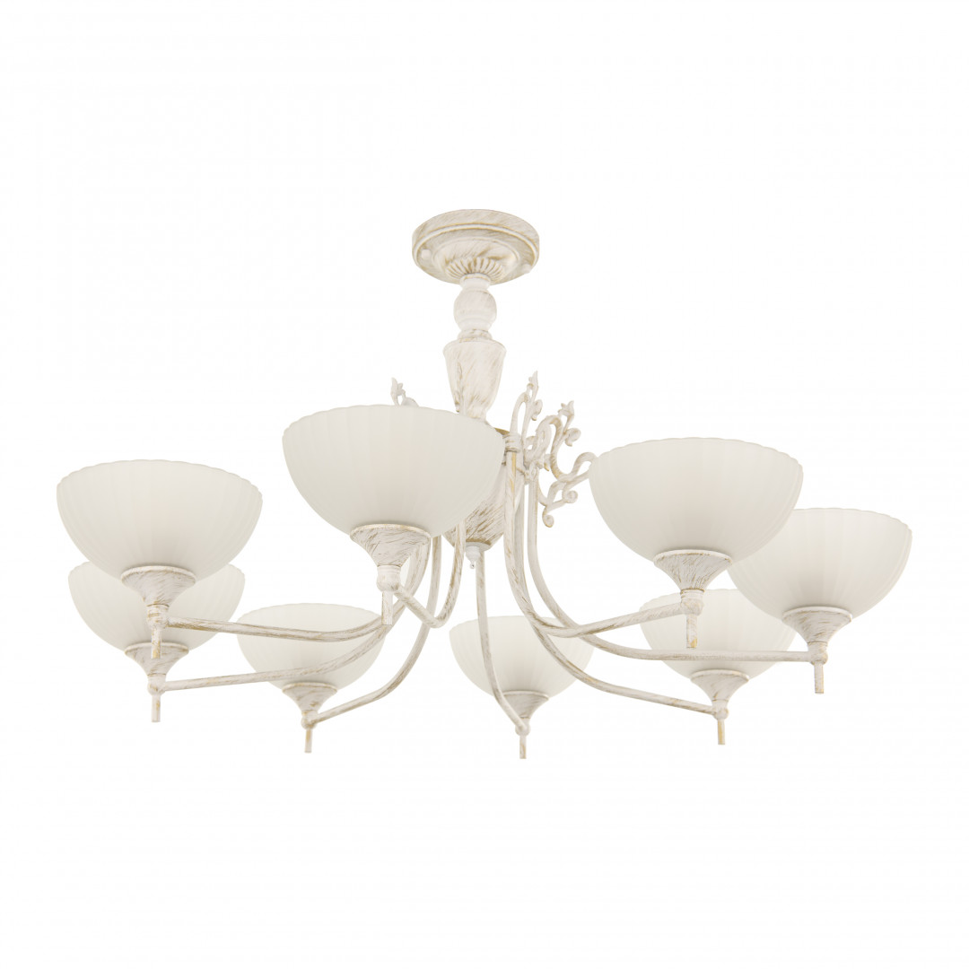 Потолочная люстра Arte Milano 340049/8 WT+G Потолочная люстра Arte Milano 340049/8 WT+G