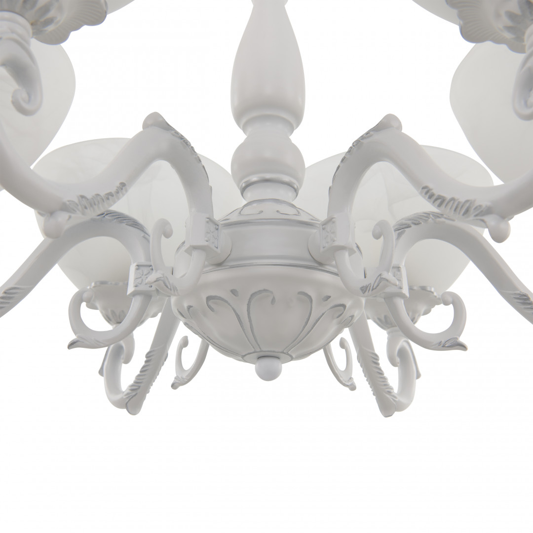 Подвесная люстра Arte Milano 340518/6 WT+SL Подвесная люстра Arte Milano 340518/6 WT+SL