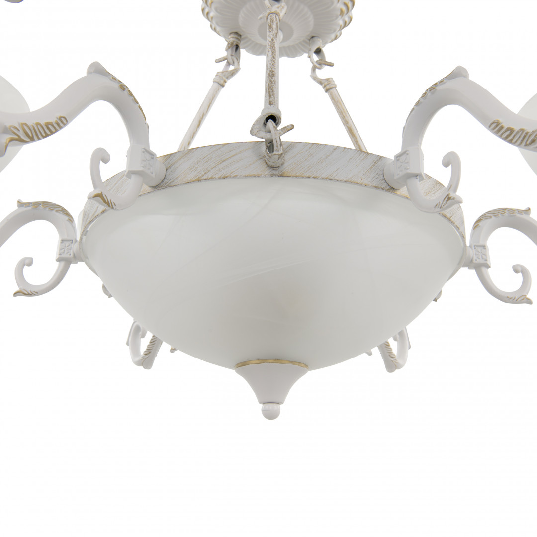 Подвесная люстра Arte Milano 340518/6-3 WT+G Подвесная люстра Arte Milano 340518/6-3 WT+G