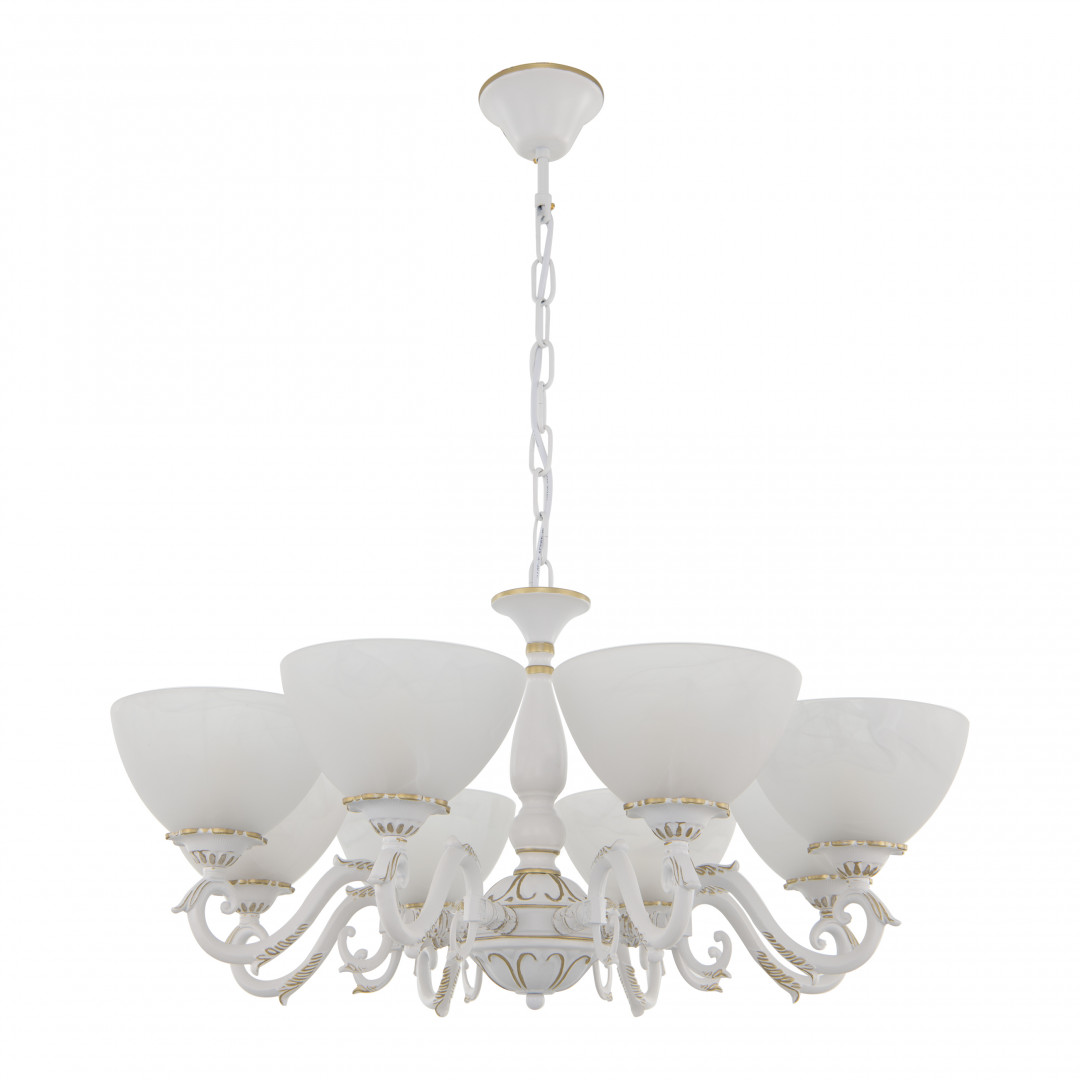 Подвесная люстра Arte Milano 340518/8 WT+G Подвесная люстра Arte Milano 340518/8 WT+G