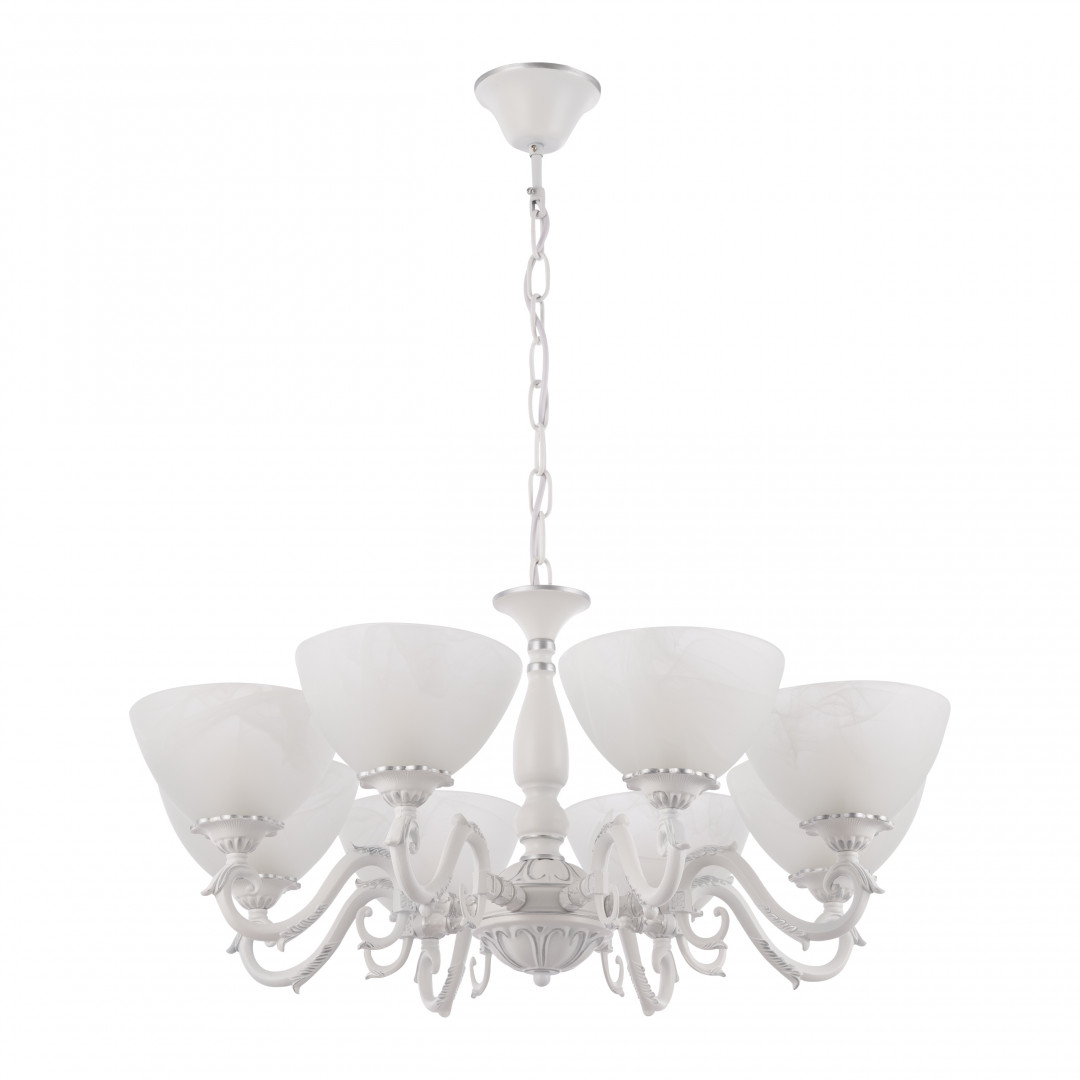 Подвесная люстра Arte Milano 340518/8 WT+SL Подвесная люстра Arte Milano 340518/8 WT+SL