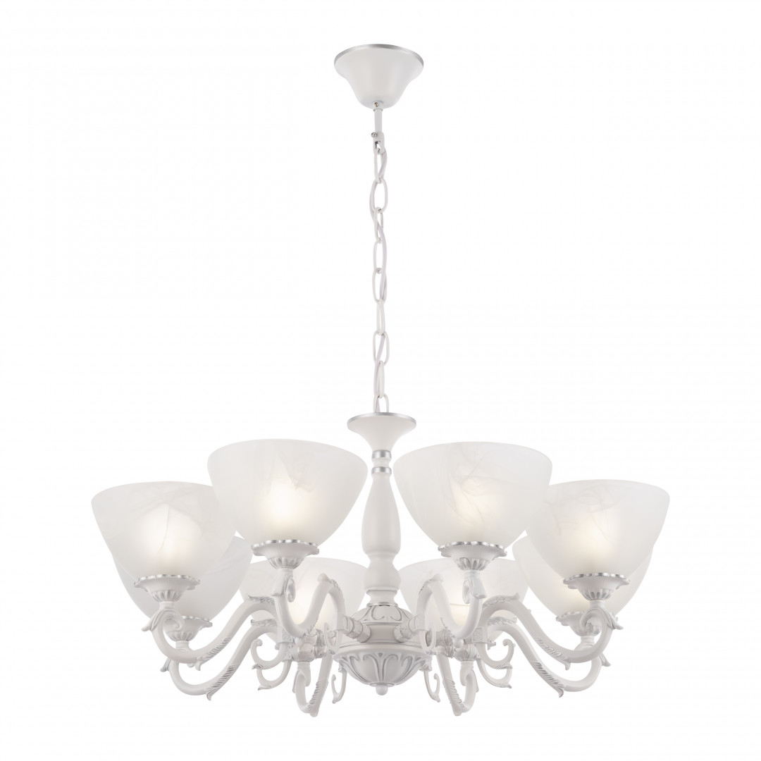 Подвесная люстра Arte Milano 340518/8 WT+SL Подвесная люстра Arte Milano 340518/8 WT+SL