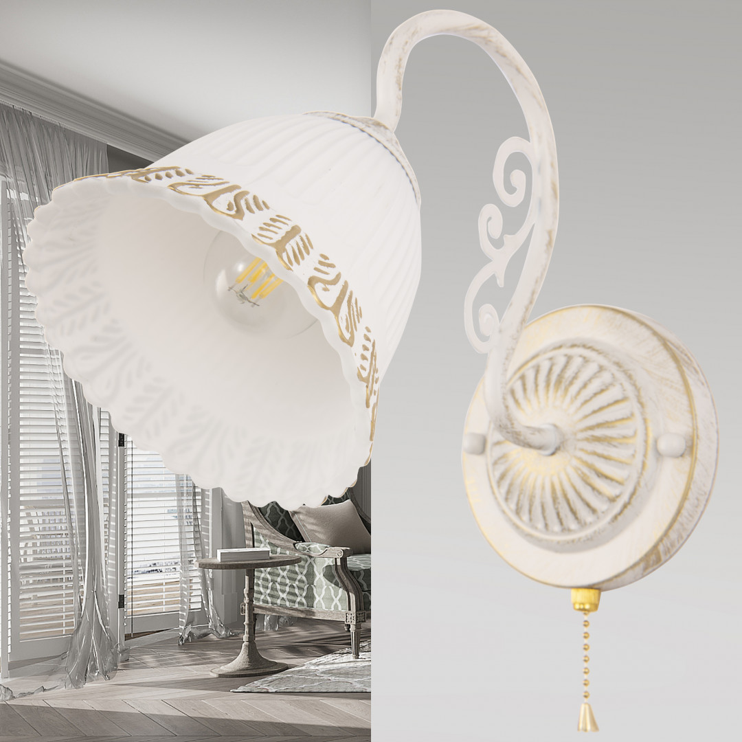 Бра Arte Milano 340800/1W WT+G Бра Arte Milano 340800/1W WT+G