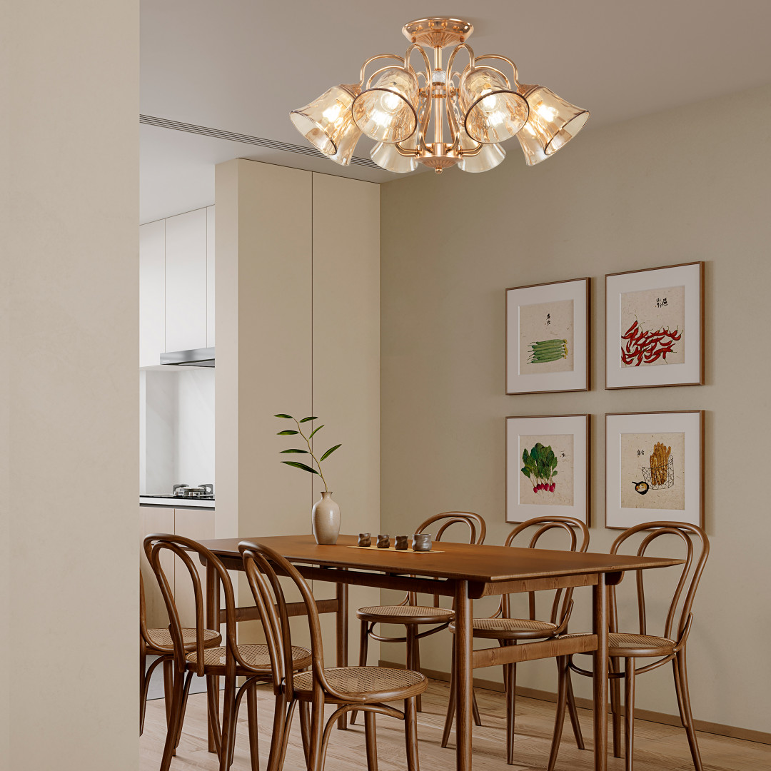 Потолочная люстра Arte Milano 340800/8 FGD Потолочная люстра Arte Milano 340800/8 FGD