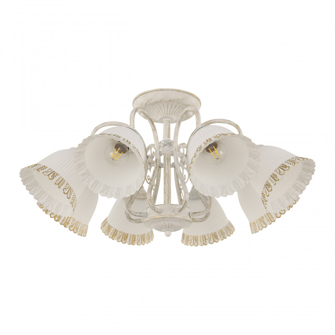Потолочная люстра Arte Milano 340800/8 WT+G Потолочная люстра Arte Milano 340800/8 WT+G