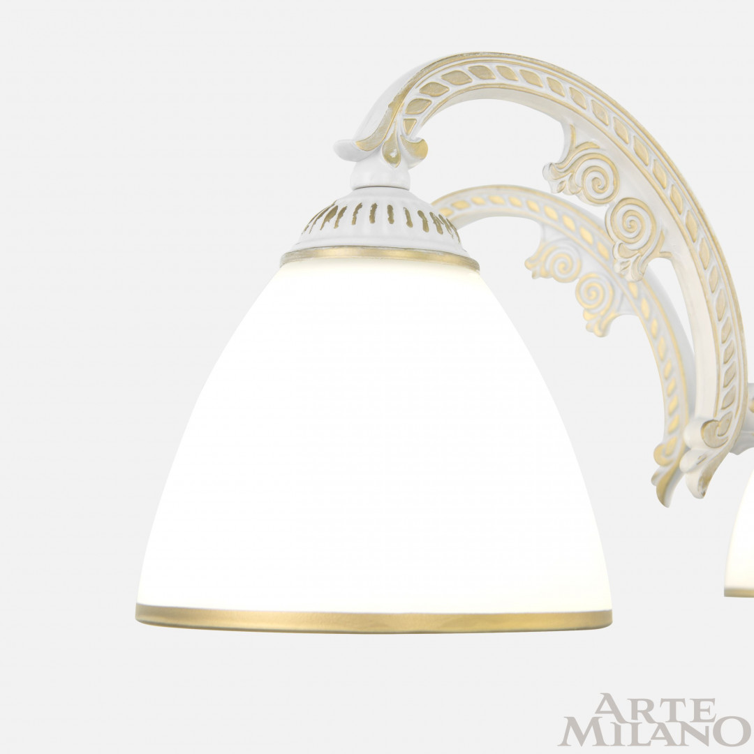 Подвесная люстра Arte Milano 340837/5 WT+G Подвесная люстра Arte Milano 340837/5 WT+G