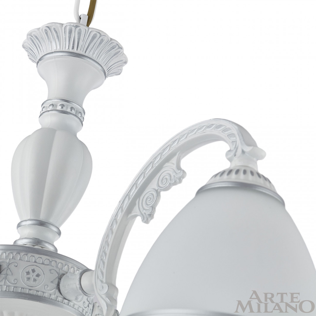 Подвесная люстра Arte Milano 340837/6 WT+SL Подвесная люстра Arte Milano 340837/6 WT+SL