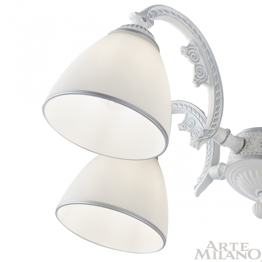 Подвесная люстра Arte Milano 340837/6 WT+SL Подвесная люстра Arte Milano 340837/6 WT+SL