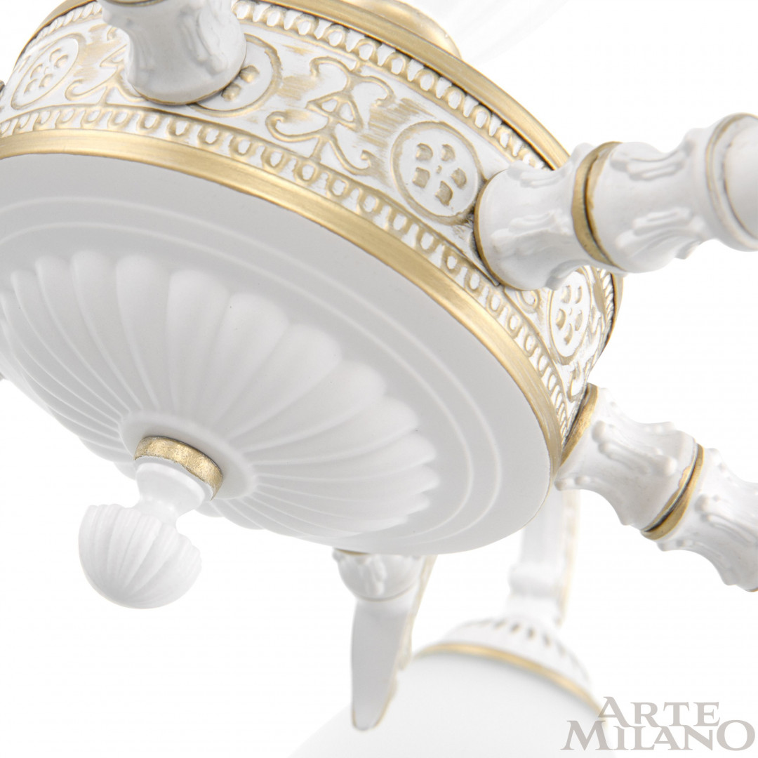 Подвесная люстра Arte Milano 340837/8 WT+G Подвесная люстра Arte Milano 340837/8 WT+G