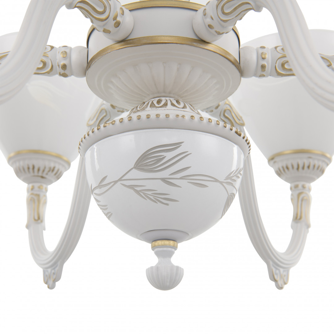 Подвесная люстра Arte Milano 341837/6 WT+G Подвесная люстра Arte Milano 341837/6 WT+G