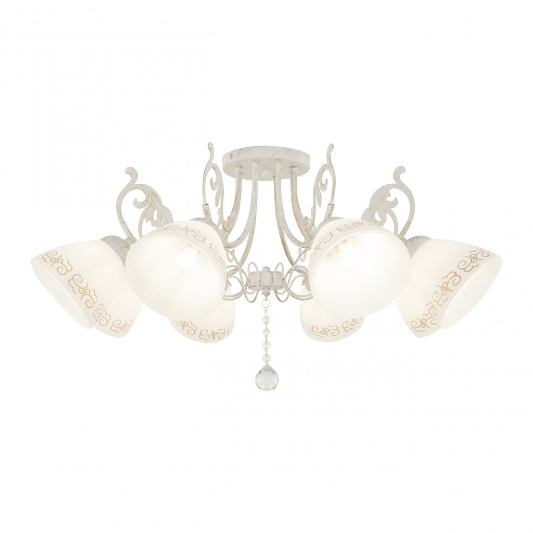Потолочная люстра Arte Milano 341900/8 WT+G Потолочная люстра Arte Milano 341900/8 WT+G