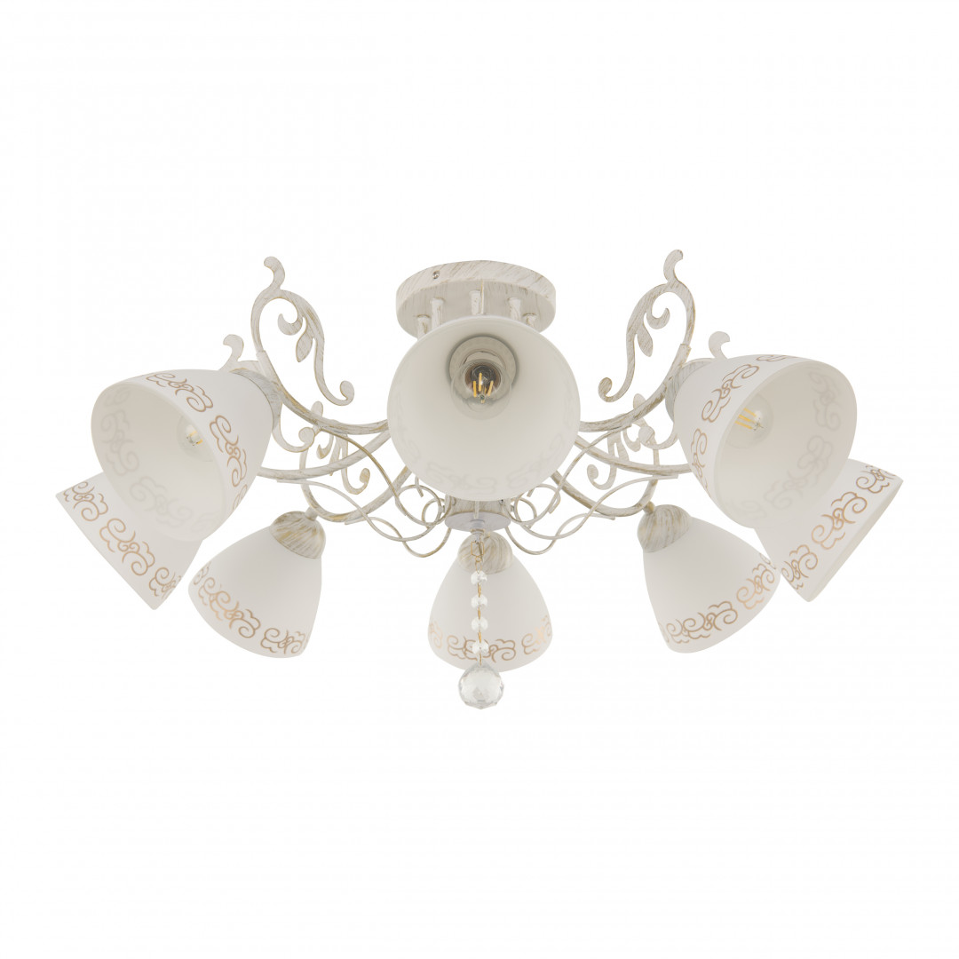 Потолочная люстра Arte Milano 341900/8 WT+G Потолочная люстра Arte Milano 341900/8 WT+G