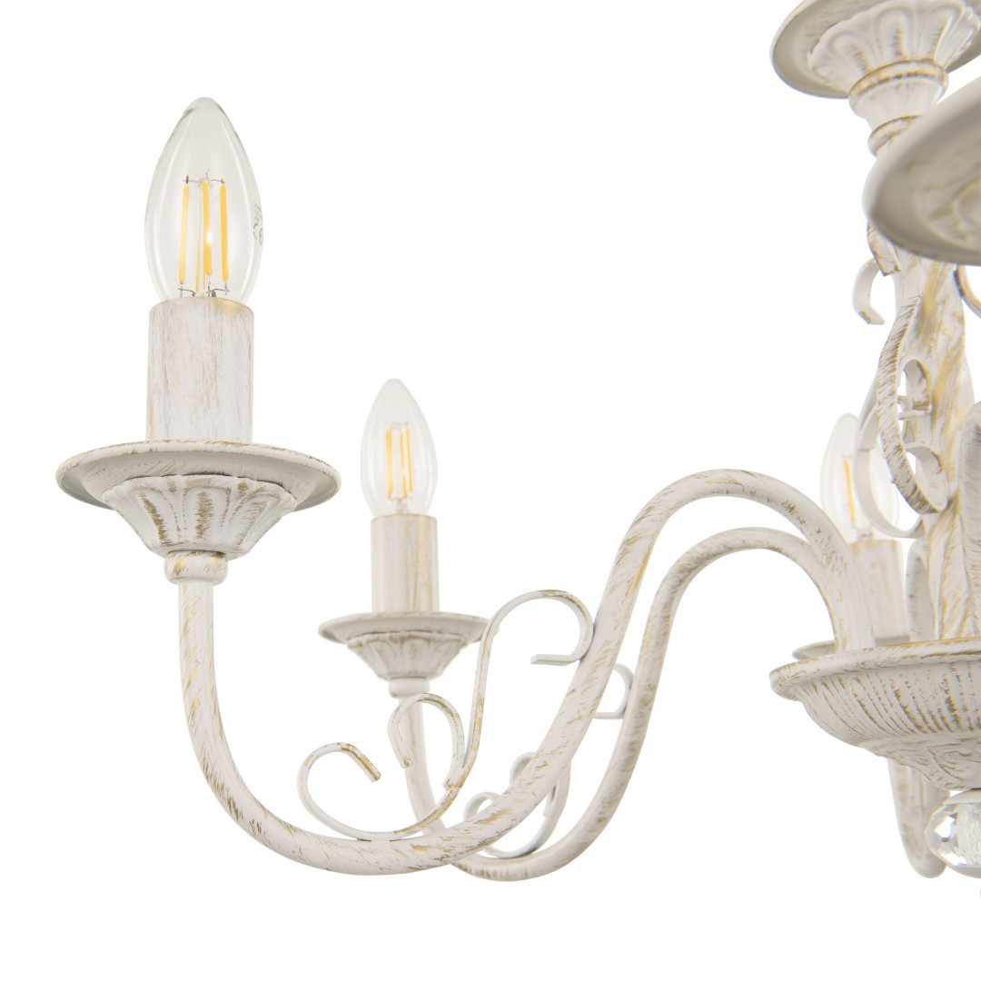 Подвесная люстра Arte Milano 342620/8 WT+G Подвесная люстра Arte Milano 342620/8 WT+G