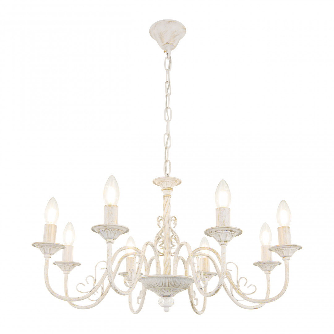 Подвесная люстра Arte Milano 342620/8 WT+G Подвесная люстра Arte Milano 342620/8 WT+G