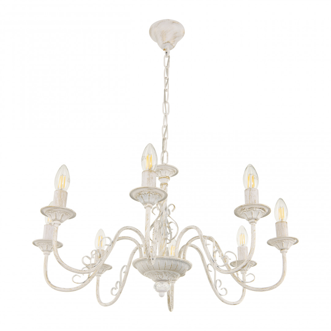 Подвесная люстра Arte Milano 342620/8 WT+G Подвесная люстра Arte Milano 342620/8 WT+G