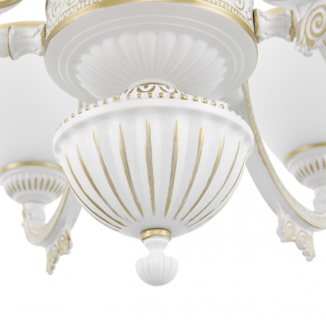 Подвесная люстра Arte Milano 342837/6 WT+G Подвесная люстра Arte Milano 342837/6 WT+G