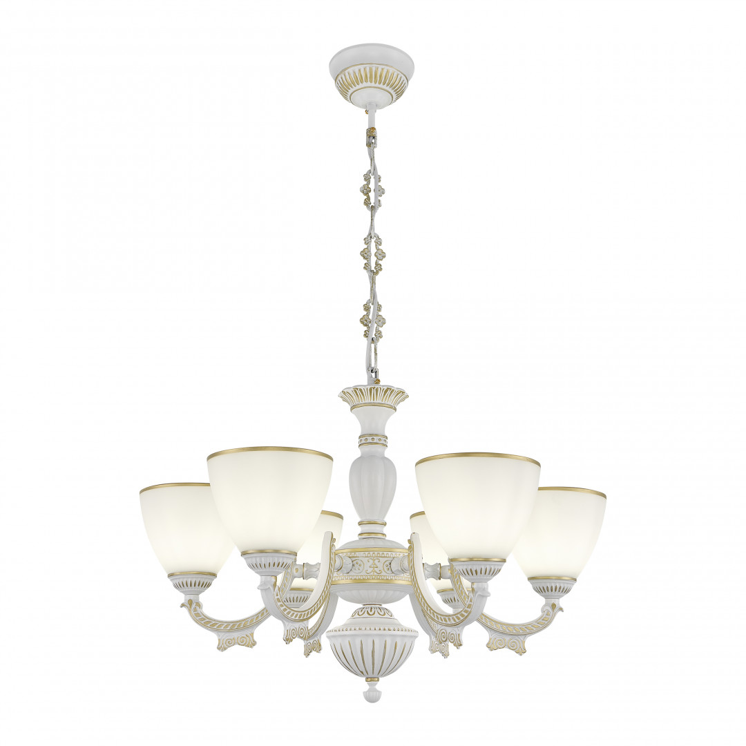 Подвесная люстра Arte Milano 342837/6 WT+G Подвесная люстра Arte Milano 342837/6 WT+G