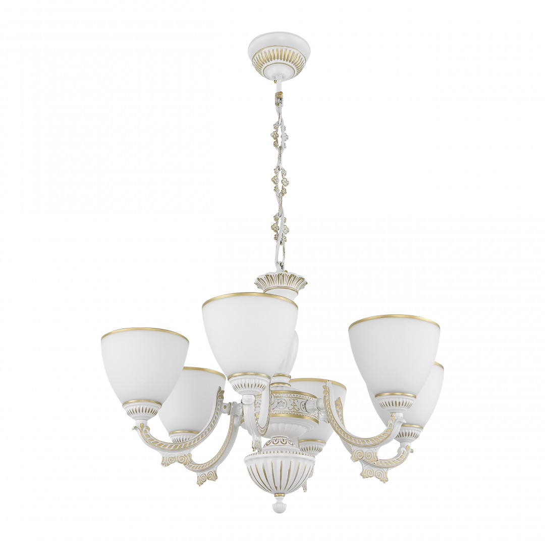 Подвесная люстра Arte Milano 342837/6 WT+G Подвесная люстра Arte Milano 342837/6 WT+G