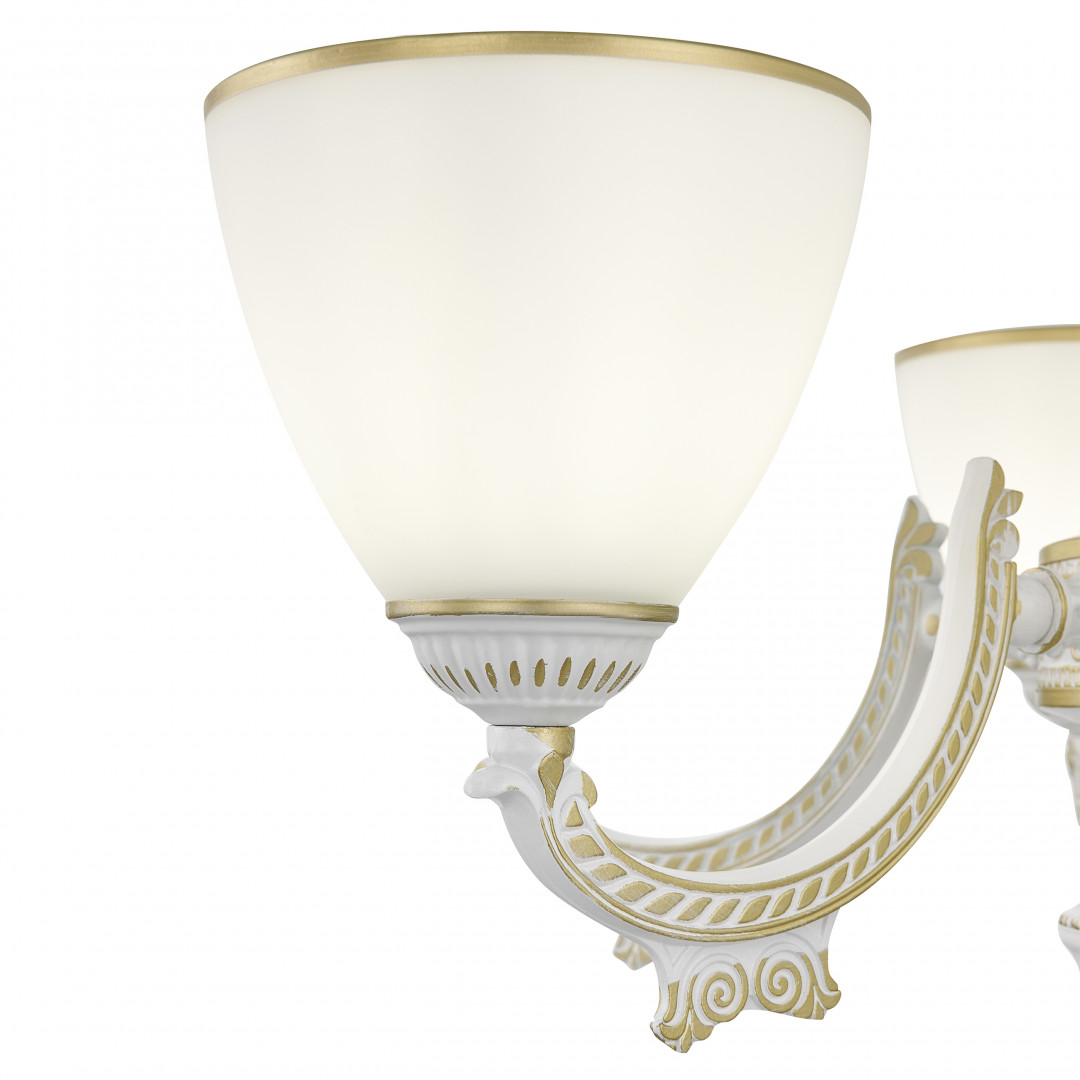 Подвесная люстра Arte Milano 342837/6 WT+G Подвесная люстра Arte Milano 342837/6 WT+G