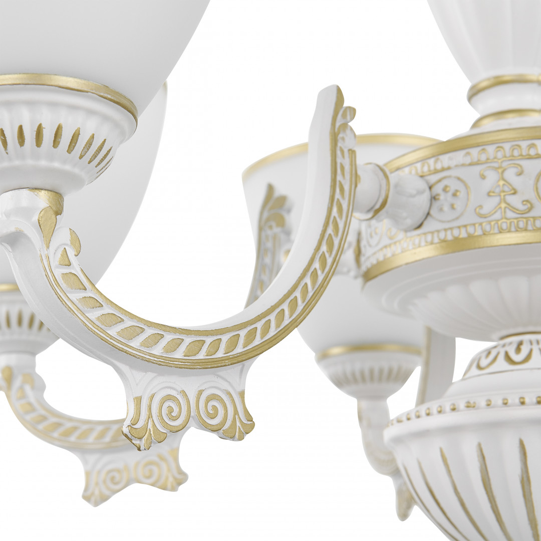 Подвесная люстра Arte Milano 342837/6 WT+G Подвесная люстра Arte Milano 342837/6 WT+G