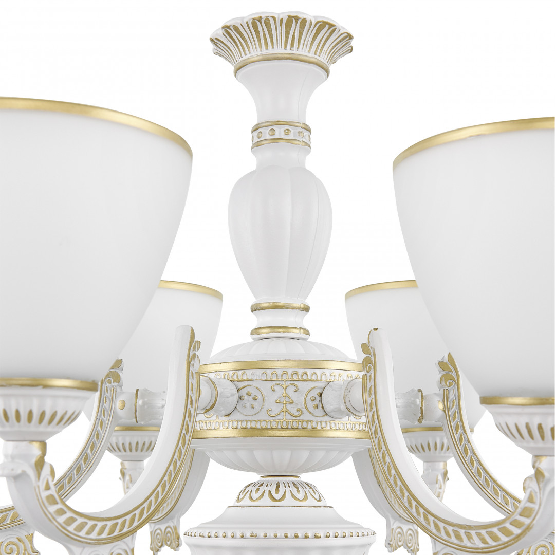 Подвесная люстра Arte Milano 342837/6 WT+G Подвесная люстра Arte Milano 342837/6 WT+G