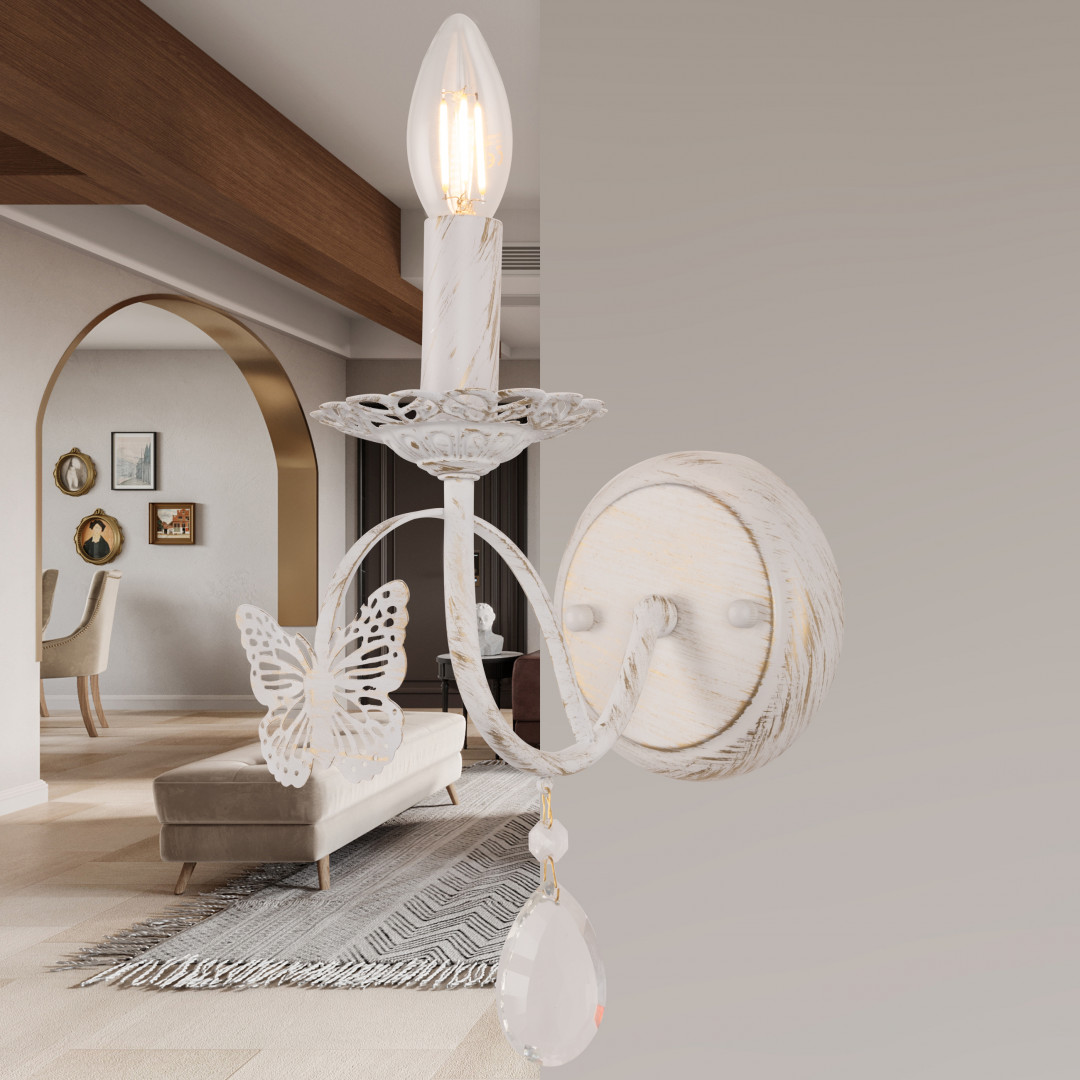 Бра Arte Milano 346179/1W WT+G Бра Arte Milano 346179/1W WT+G