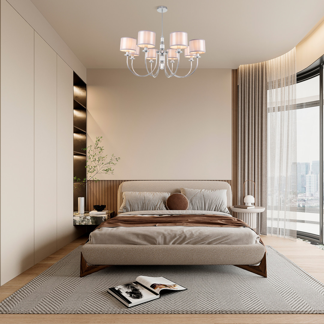 Люстра на штанге Arte Milano 348401/8 CR Люстра на штанге Arte Milano 348401/8 CR