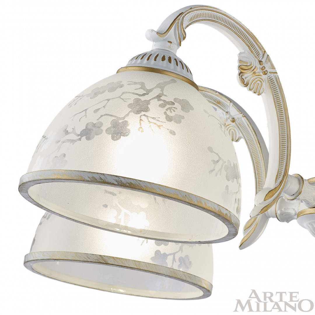 Подвесная люстра Arte Milano 349737/8 WT+G Подвесная люстра Arte Milano 349737/8 WT+G