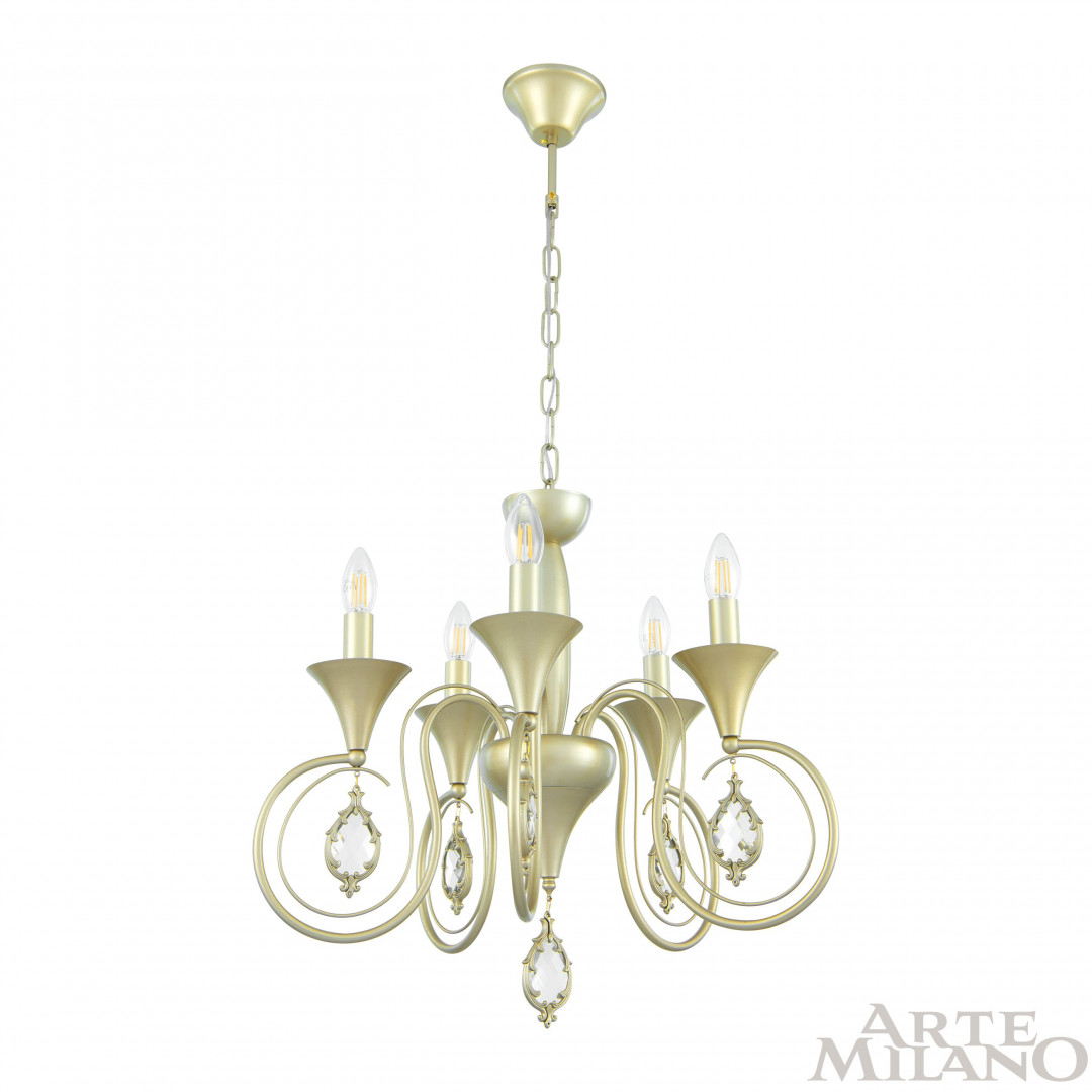 Подвесная люстра Arte Milano 349920/5 CG Подвесная люстра Arte Milano 349920/5 CG