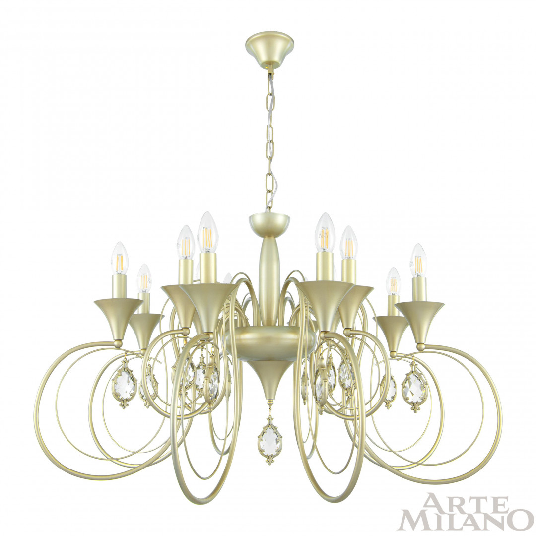 Подвесная люстра Arte Milano 349920/8-4 CG Подвесная люстра Arte Milano 349920/8-4 CG