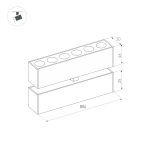 Трековый светильник Arlight Mag-Dots-Fold-25-S800-24W Day4000 034231