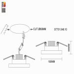 Встраиваемый светильник ST Luce ST751 ST751.548.10