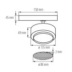 Трековый трехфазный светильник Kanlux Btl 35660