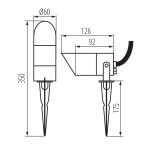 Грунтовый светильник Kanlux Griblo 36432