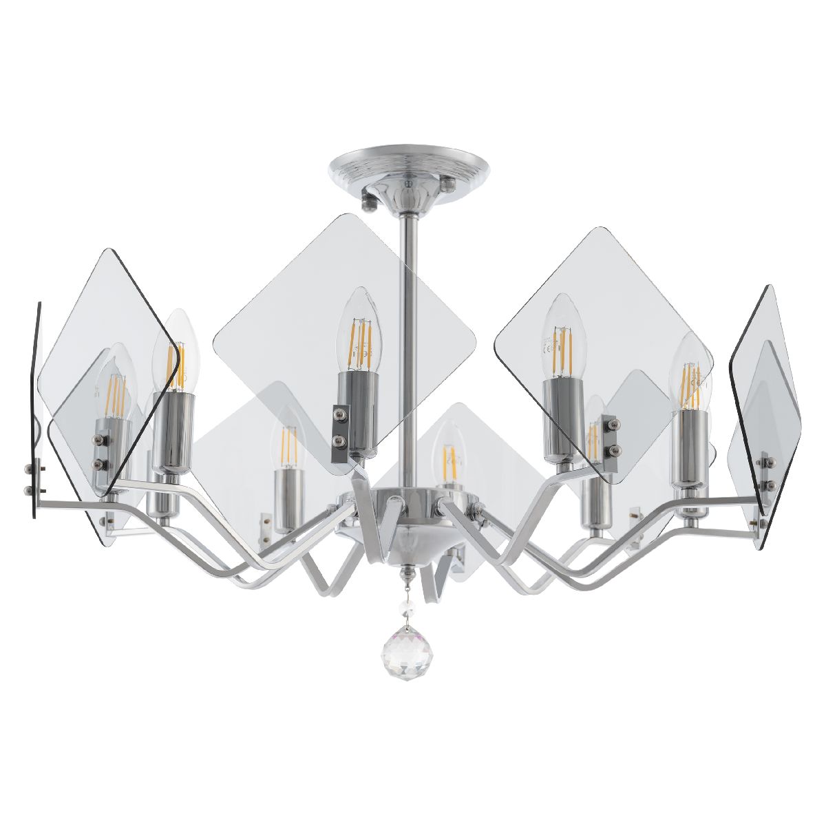 Люстра на штанге Arte Milano Sorrento 375309/10/600 CR Люстра на штанге Arte Milano Sorrento 375309/10/600 CR