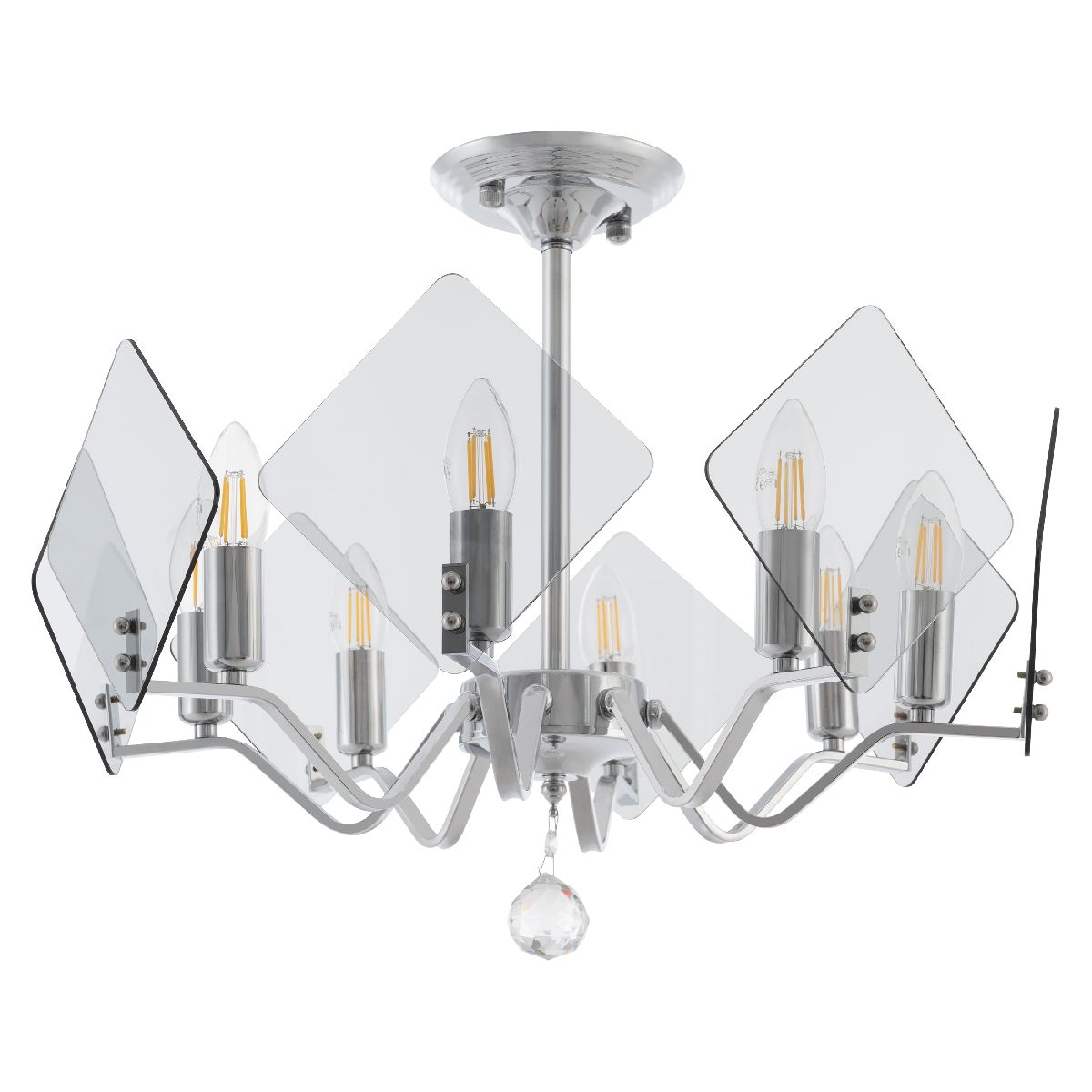 Люстра на штанге Arte Milano Sorrento 375309/8/500 CR Люстра на штанге Arte Milano Sorrento 375309/8/500 CR