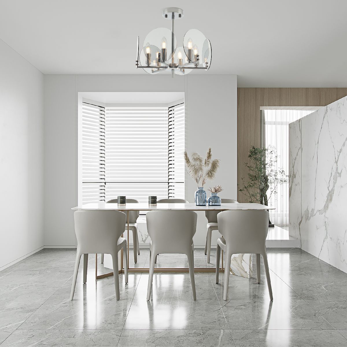 Люстра на штанге Arte Milano Sorrento 379309/6/390 CR Люстра на штанге Arte Milano Sorrento 379309/6/390 CR